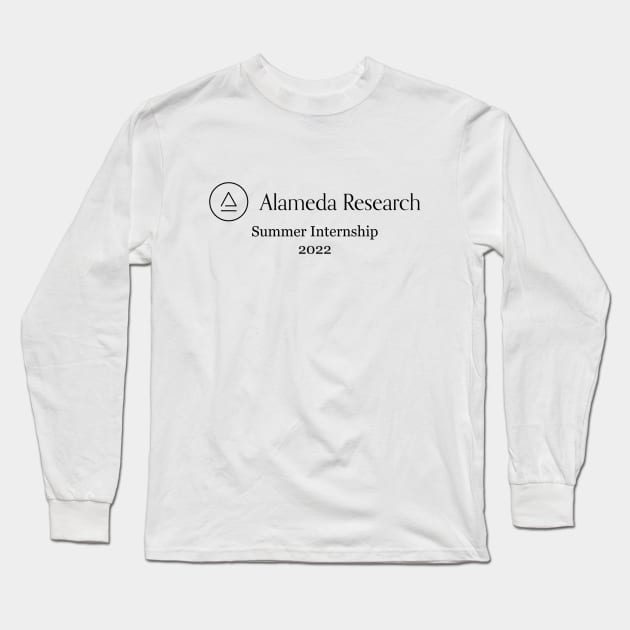 Alameda Research Summer Internship - Funny Crypto FTX SBF Cryptocurrency Design Long Sleeve T-Shirt by TheMemeCrafts